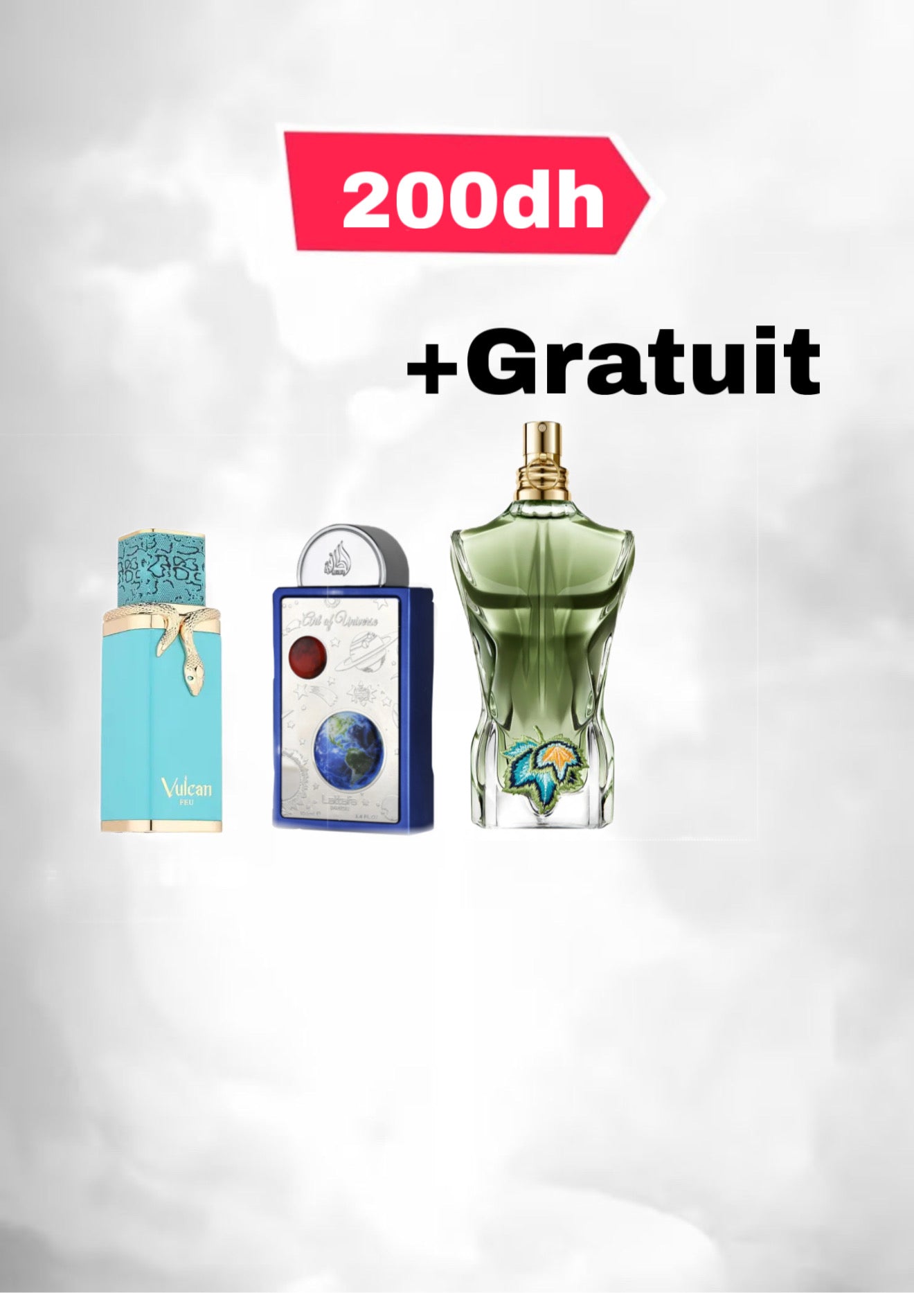 VULCAN FEU 10 ML + ART OF 10ML + paradise garden + ML by TWINS FRAGRANCE