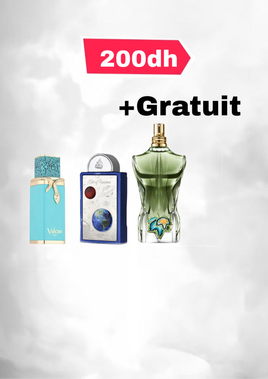 VULCAN FEU 10 ML + ART OF 10ML + paradise garden + ML by TWINS FRAGRANCE