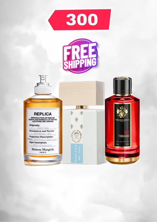 PACK RED TOBACCO + BIANCO LATTE + JAZZ CLUB